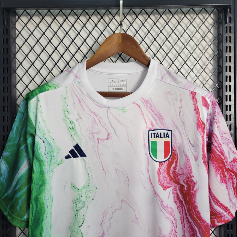 Camisa Itália Pré Jogo| 23/24 Torcedor Puma Masculino - Branco