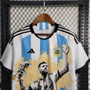 Camisa Argentina Edição Especial Messi Copa do Mundo | 23/24 Torcedor Adidas Masculino - Preto