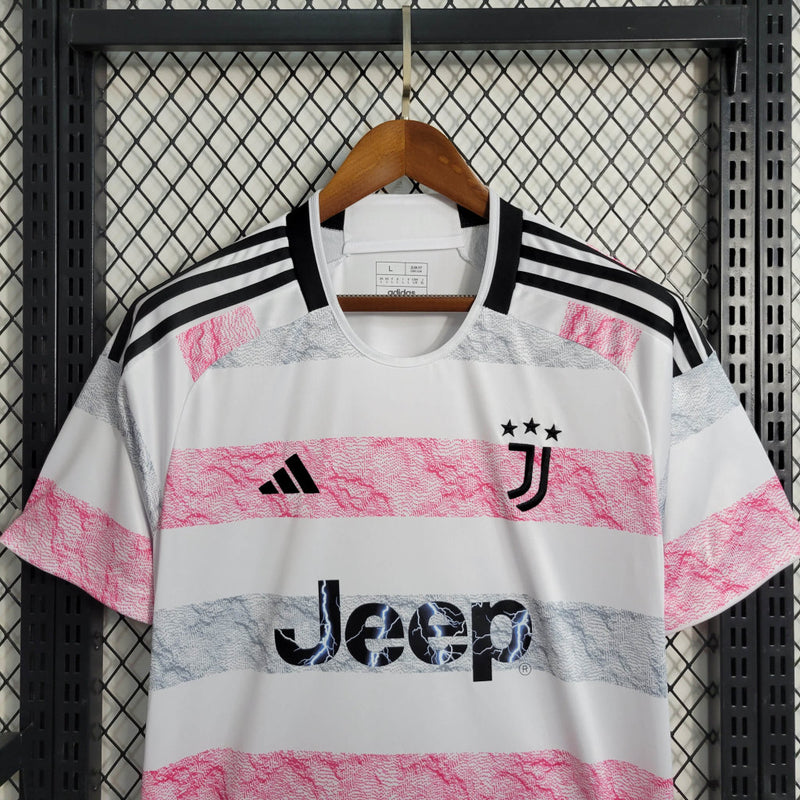 Camisa Juventus Away II | 23/24 Torcedor Adidas Masculino - Rosa