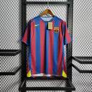 Camisa Barcelona Home 2006 Retrô - Azul+Grená