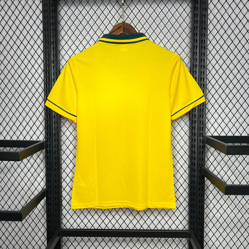 Camisa Brasil Home 93/94 Retrô - Amarelo