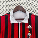 Jaqueta Corta-Vento Milan Dupla-Face 24/25 Masculino Adidas - Vermelho e Preto