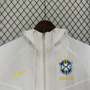 Jaqueta Corta-Vento Brasil 24/25 Masculino Nike - Branco