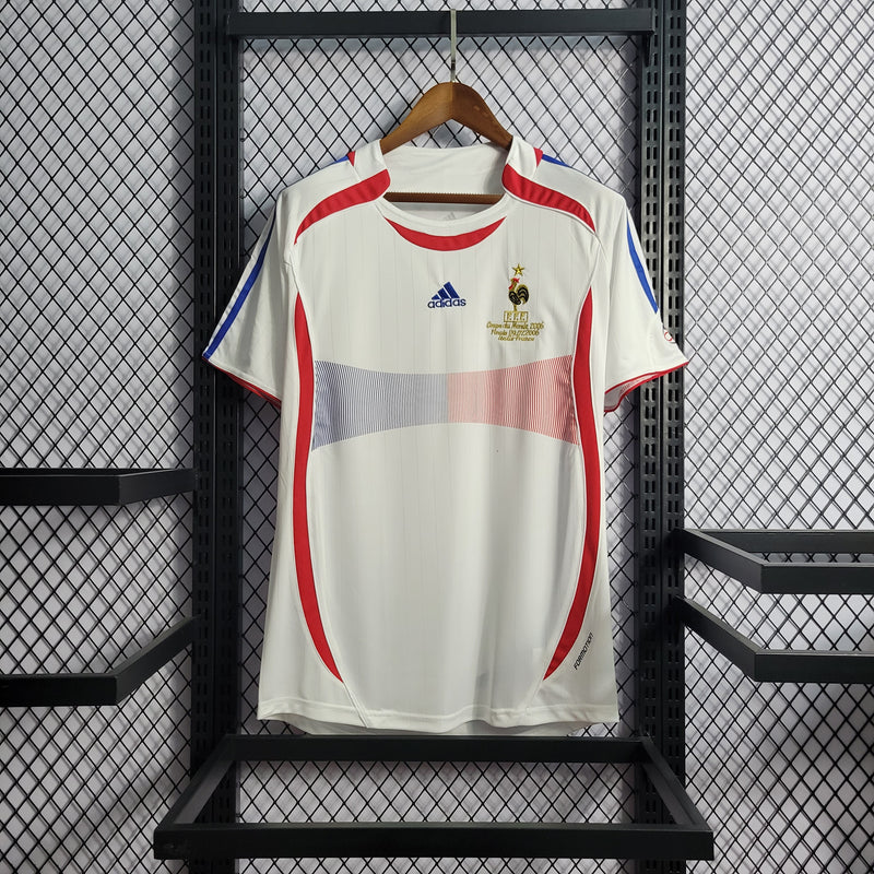 Camisa França Away 2006 Retrô - Branco
