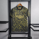 Camisa PSG Treino | 22/23 Torcedor Nike Jordan Masculino - Dourado e Preto