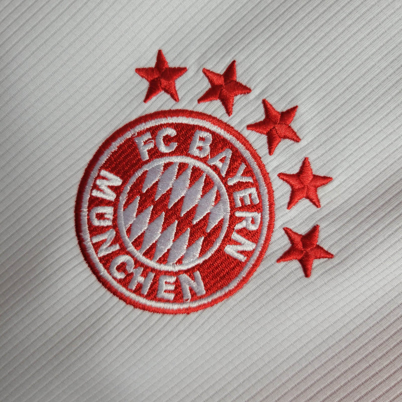 Camisa Bayern Munchen Home I 23/24 Torcedor Adidas Masculino - Branco e Vermelho