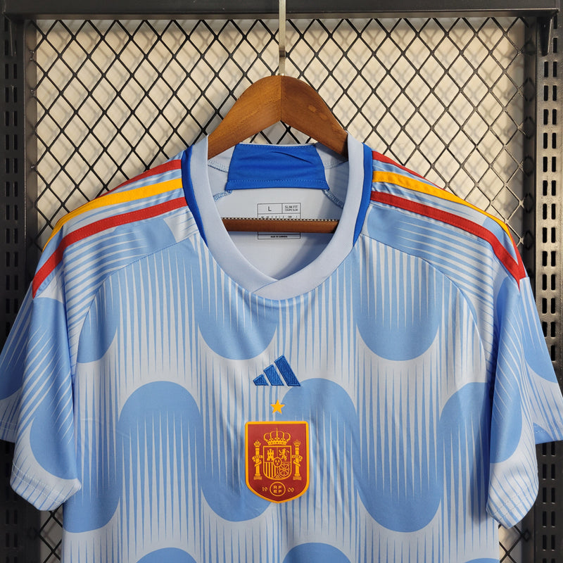 Camisa Espanha Away II | 22/23 Torcedor Adidas Masculino - Azul