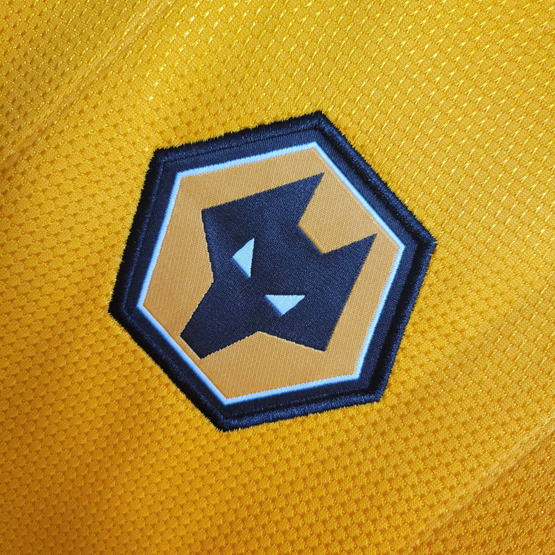Camisa Wolverhamptom Home | 22/23 Torcedor Castore Masculino - Amarelo