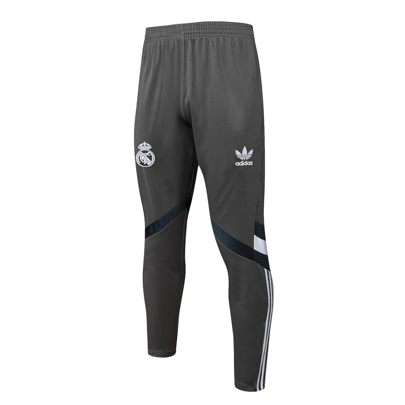 Conjunto Real Madrid 24/25 Masculino Adidas - Cinza