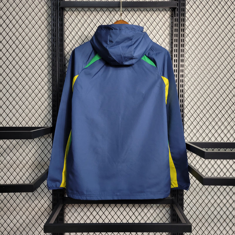 Jaqueta Corta-Vento Brasil 23/24 Masculino Nike - Azul
