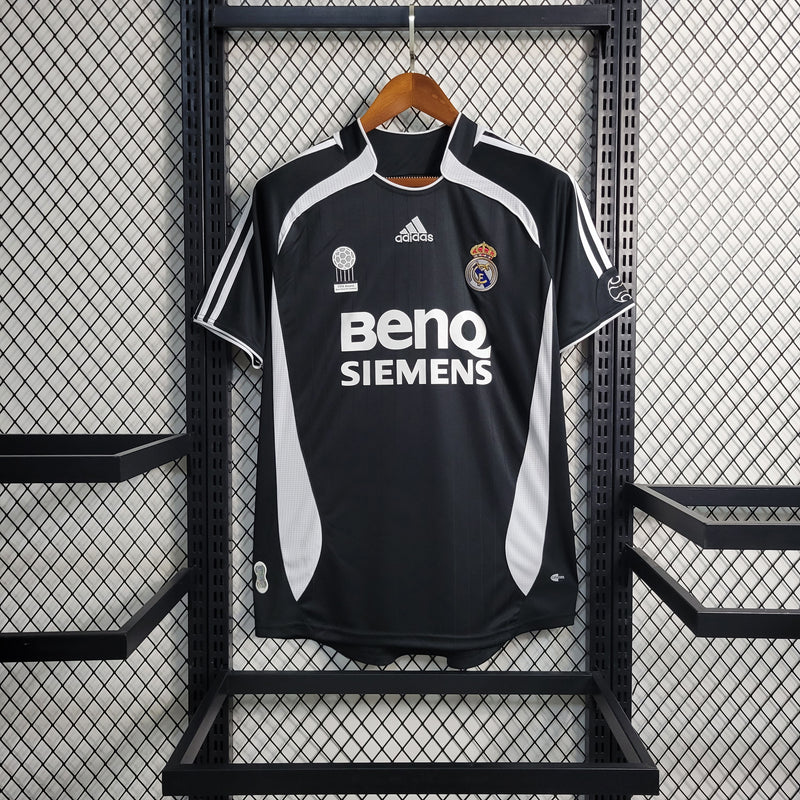 Camisa Retrô Real Madrid Third 06/07 - Preto