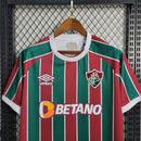 Camisa Fluminense Home I 23/24 Torcedor Umbro Masculino - Vermelho, Verde e Branco