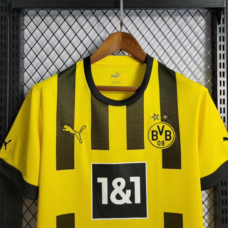 Camisa Borussia Dortmund Home | 22/23 Torcedor Puma Masculino - Amarelo e Preto