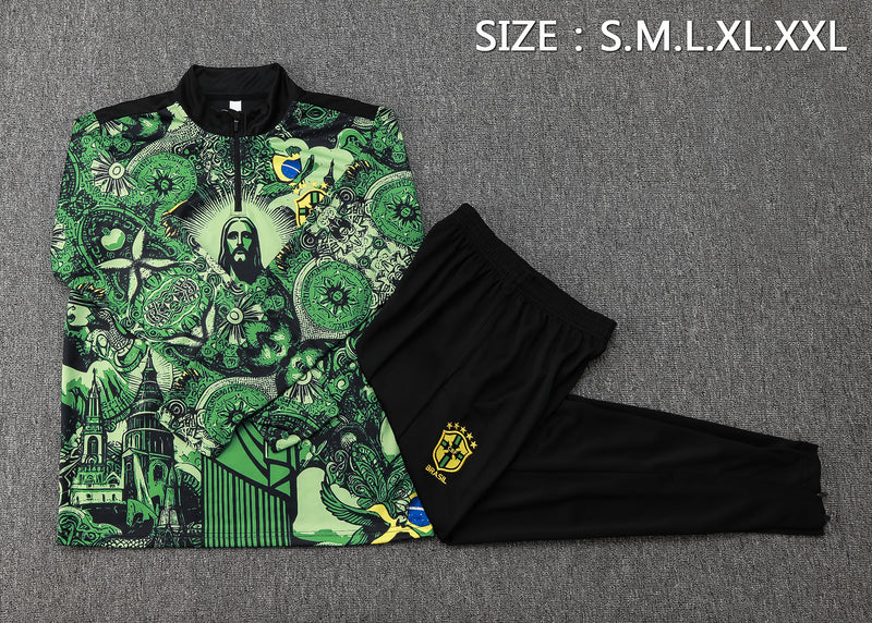 Conjunto Brasil 24/25 Masculino Nike - Verde e Amarelo
