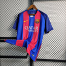 Camisa Barcelona Home 16/17 Retrô - Azul+Grená