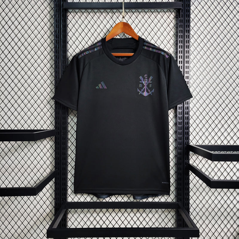 Camisa Flamengo Away III 23/24 Torcedor Adidas Masculino - Preto Refletivo