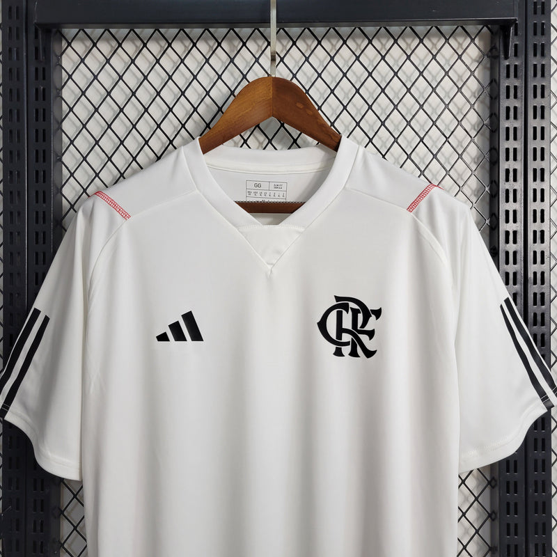 Camisa Flamengo Treino II I 23/24 Torcedor Adidas Masculino - Branco