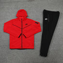 Conjunto Nike: Tech Fleece - Vermelho e Preto