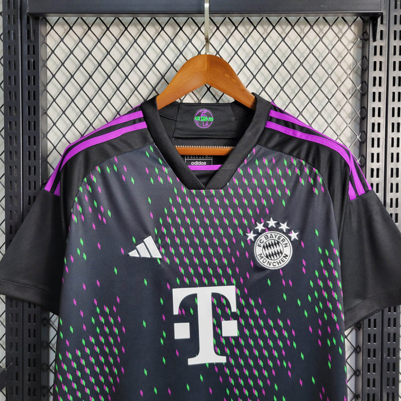 Camisa Bayern Munchen Away II | 23/24 Torcedor Adidas Masculino - Preto e Roxo