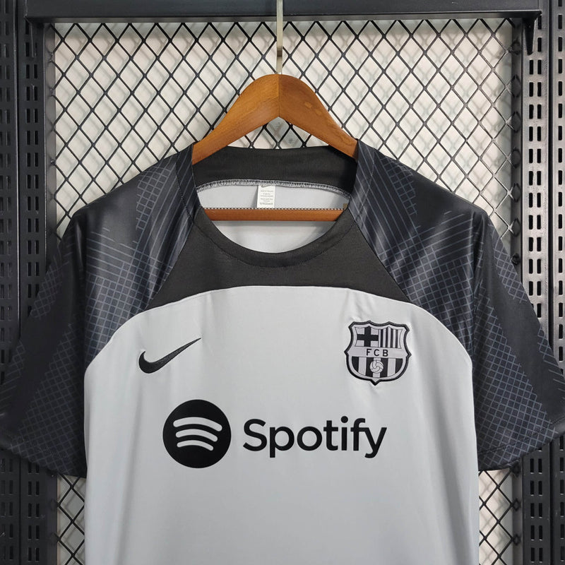 Camisa Barcelona Treino I 23/24 Torcedor Adidas Masculino - Cinza