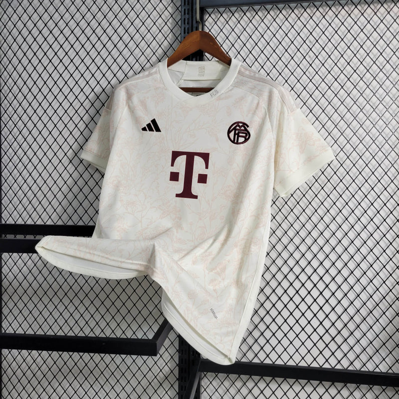 Camisa Bayern Munchen Away III | 23/24 Torcedor Adidas Masculino - Bege