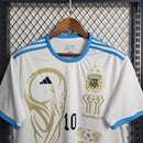 Camisa Argentina Edição Especial Copa do Mundo | 23/24 Torcedor Adidas Masculino - Branco