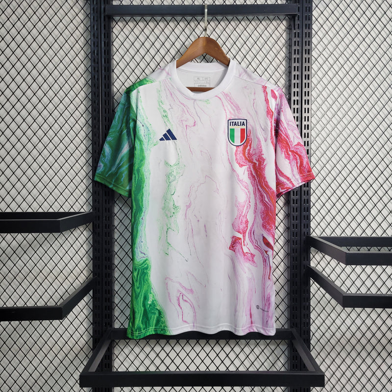 Camisa Itália Pré Jogo| 23/24 Torcedor Puma Masculino - Branco