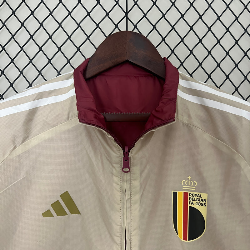 Jaqueta Corta-Vento Belgica Dupla-Face 24/25 Masculino Adidas - Vinho