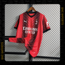 Camisa Milan Home | 23/24 Torcedor Puma Masculino - Vermelho e Preto