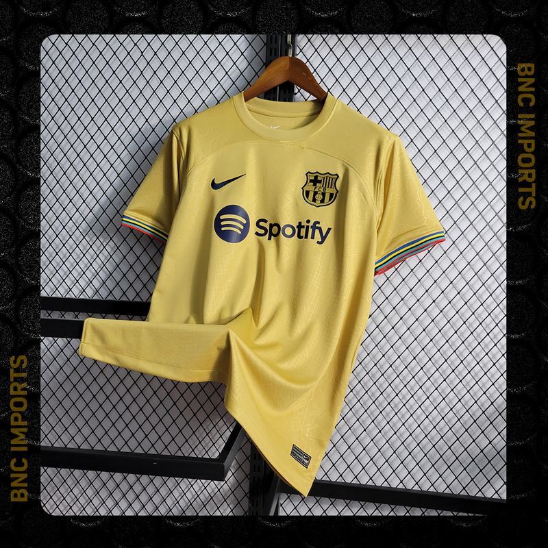 Camisa Barcelona Away II | 22/23 Torcedor Nike Masculino - Dourado