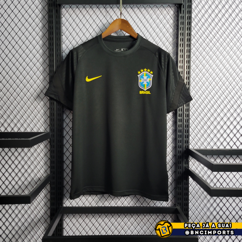 Camisa Brasil Treino | Torcedor Nike Masculino - Preto
