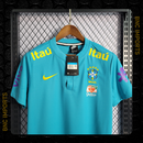 Camisa Brasil Pré-Jogo | Torcedor Nike Masculino - Azul