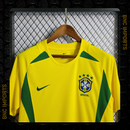 Camisa Brasil Retrô Home 2002 | Torcedor Nike Masculino - Amarelo