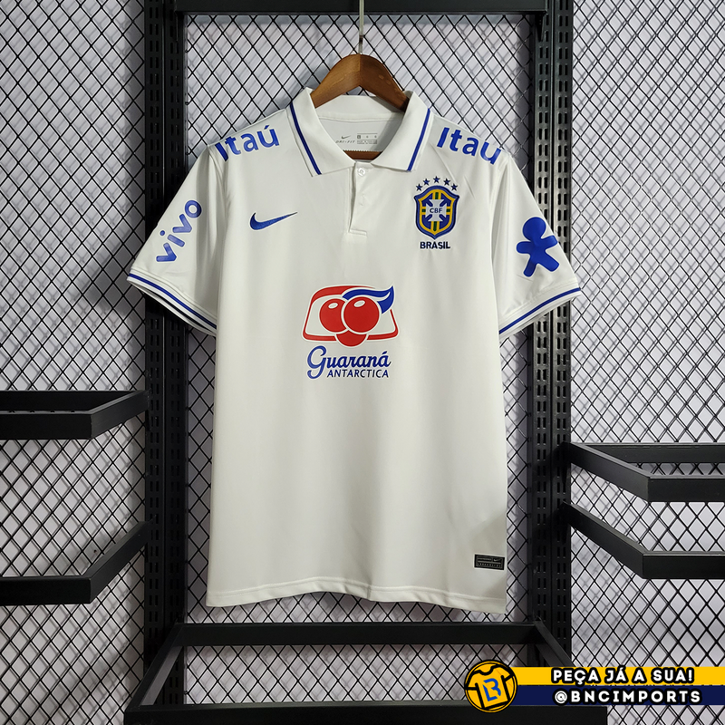 Camisa Brasil Polo | Torcedor Nike Masculino - Branco