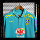 Camisa Brasil Polo | Torcedor Nike Masculino - Azul Claro