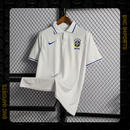 Camisa Brasil Polo Lisa | Torcedor Nike Masculino - Branco