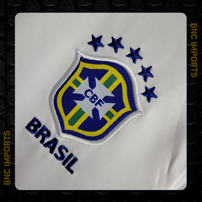 Camisa Brasil Polo Lisa | Torcedor Nike Masculino - Branco
