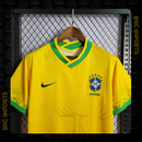 Camisa Brasil Concept Cristo Redentor | 22/23 Torcedor Nike Masculino - Verde e Amarelo