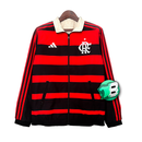Jaqueta Corta-Vento Flamengo Dupla-Face 24/25 Masculino Adidas - Vermelho e Preto