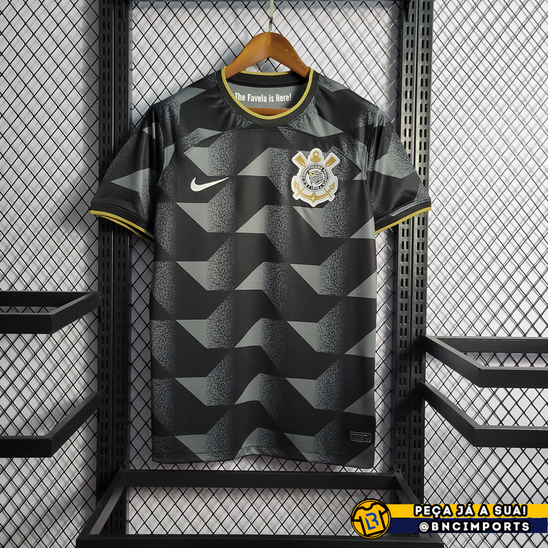 Camisa Corinthians Away I 22/23 Torcedor Nike Masculino - Preto