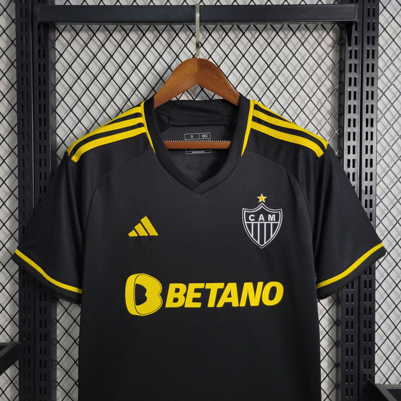Camisa Atlético Mineiro Away III | 23/24 Torcedor Adidas Masculino - Preto Amarelo