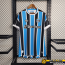 Camisa Grêmio Home I 23/24 Torcedor Umbro Masculino - Azul, Preto e Branco