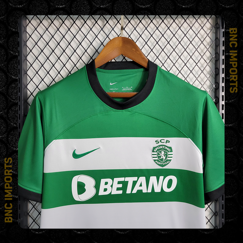 Camisa Sporting Home | 23/24 Torcedor Nike Masculino - Verde e Branco