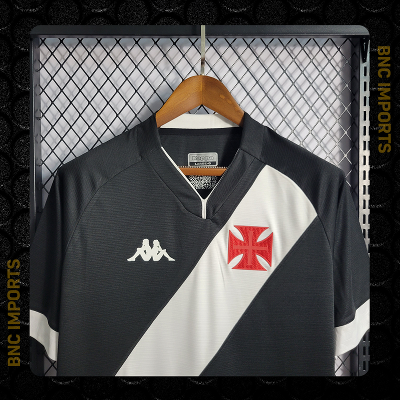 Camisa Vasco da Gama | 22/23 Torcedor Kappa Masculino - Preto