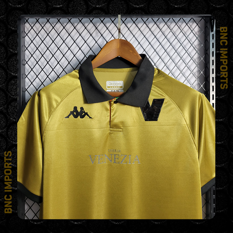 Camisa Venezia Away III | 22/23 Torcedor Kappa Masculino - Dourado