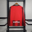 Camisa Milan Home Manga Longa | 23/24 Torcedor Puma Masculino - Vermelho e Preto