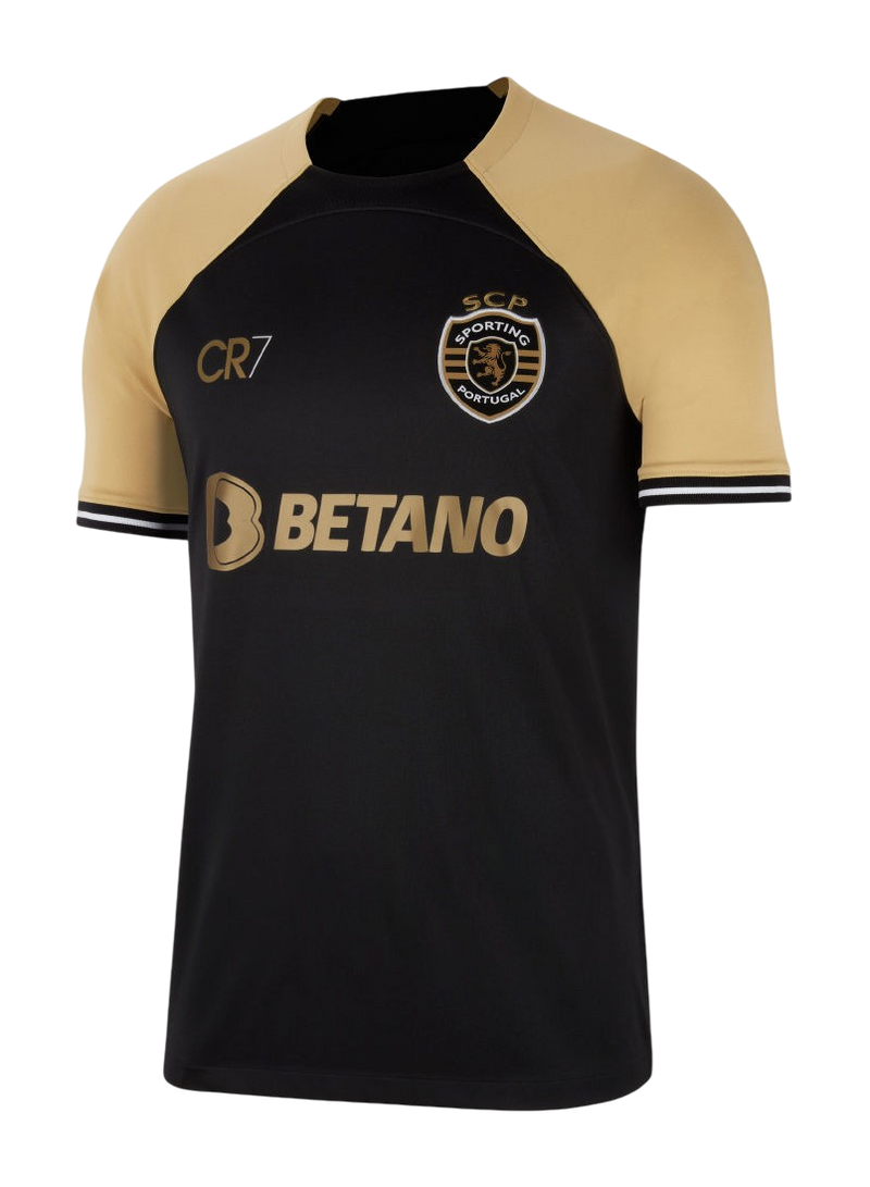 Camisa Sporting Edição Especial | 23/24 Torcedor Nike Masculino - Preto e Dourado