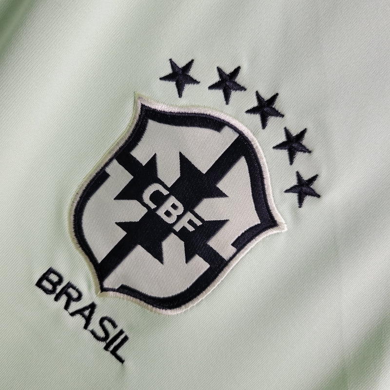 Camisa Brasil Polo Viagem | Torcedor Nike Masculino - Verde