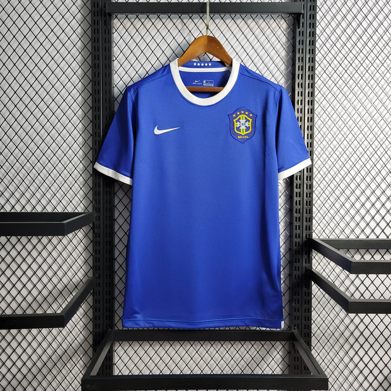 Camisa Brasil Away 2006 Retrô - Azul