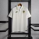 Camisa Brasil Polo Gold White | Torcedor Nike Masculino - Branco